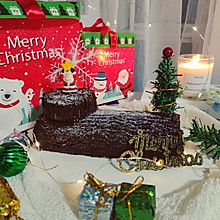 以假乱真的圣诞树杆蛋糕卷