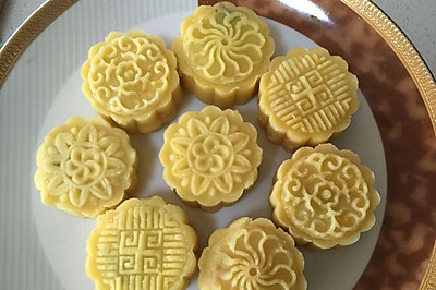红豆馅绿豆饼