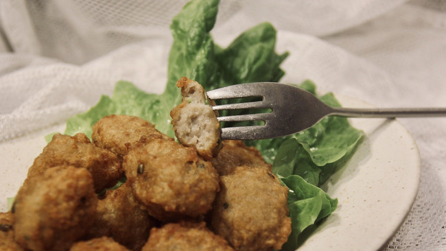 冬日暖心小食#炸藕丸的做法