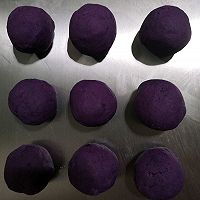 #爱好组-高筋#奶香紫薯蘑菇云面包的做法图解8