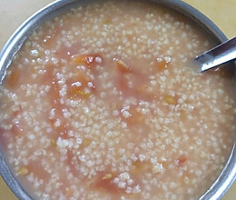 番茄小米粥（孕妇营养餐）的做法