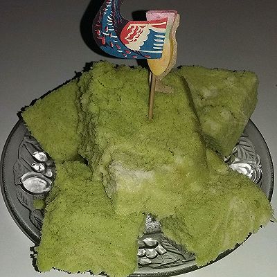 纯绿色蒸蛋糕-不用烤箱，100%纯天然