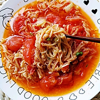 低脂低卡营养美味家常番茄炒金针菇的做法图解12
