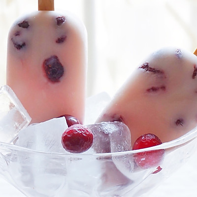 蔓越莓酸奶冰棒