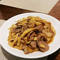 杏鲍菇炒肉的做法图解5