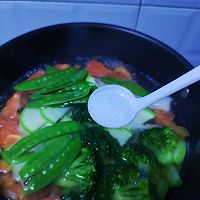 无油低脂:“绿肥红瘦”豆腐汤的做法图解8