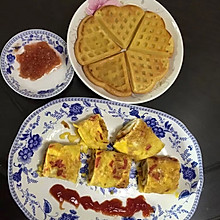 火腿肠鸡蛋煎饼