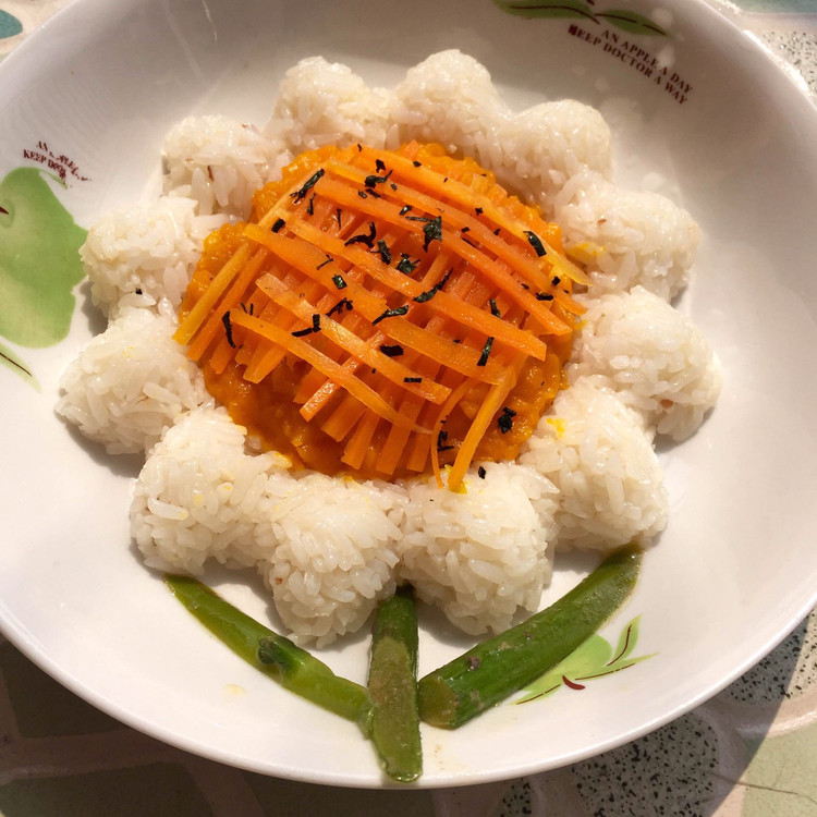 向日葵饭饭（宝宝餐）的做法