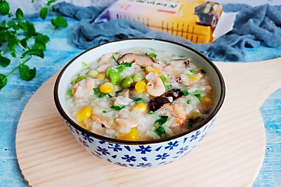 磷虾海鲜粥