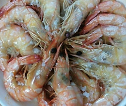 焖白刺虾跟九节虾的做法