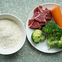 宝宝辅食玩转新花样--鲜肉营养米糊的做法图解1