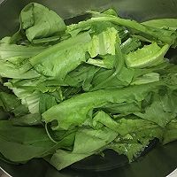 豆豉鲮鱼油麦菜的做法图解1