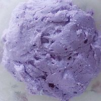 椰香紫薯糯米糍的做法图解5