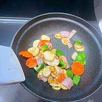 #寻味外婆乡传承春日宴#家常小炒丨杏鲍菇炒牛肉的做法图解3
