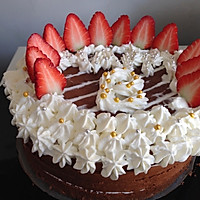 巧克力草莓生日蛋糕（戚风蛋糕坯）的做法图解8