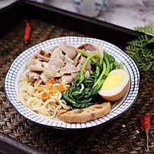 #带着美食去踏青#羊肉茼蒿方便面