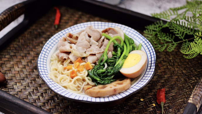 羊肉茼蒿方便面