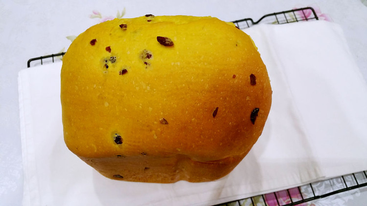 面包机版南瓜蔓越莓土司的做法