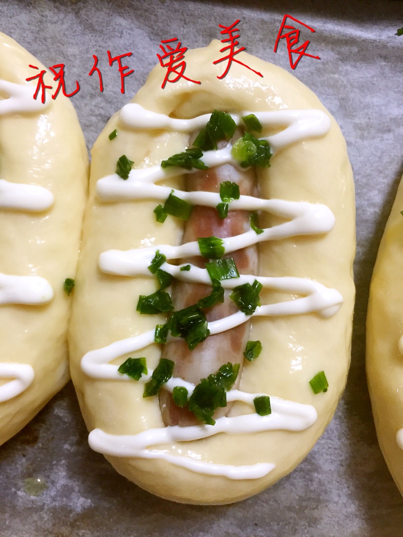 脆皮小香肠餐包的做法图解7