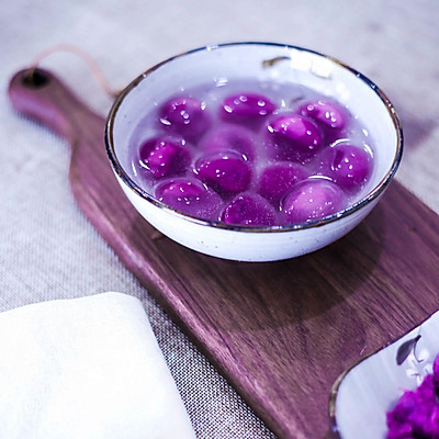 美食界的紫水晶 | 惊艳朋友圈的外婆紫薯汤圆，有颜值又美味