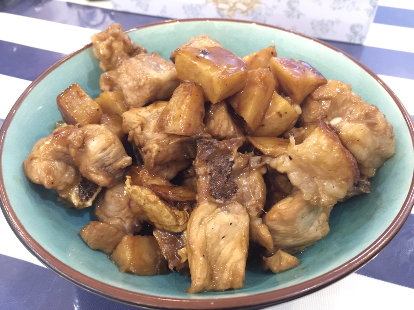 香芋红烧排骨的做法图解4