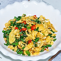 韭苔炒蛋的做法图解6