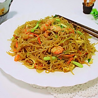 #好吃不上火#虾仁时蔬炒粉干的做法图解12