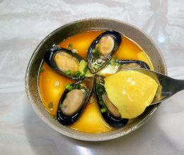 #智利贻贝中式烹法大赏#贻贝蒸蛋的做法