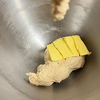 雪花全麦豆沙面包的做法图解2
