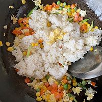 #万物生长 营养尝鲜#花朵时蔬炒米饭的做法图解4