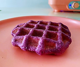 #夏日消暑，非它莫属#紫薯华夫饼，夏日美味的做法