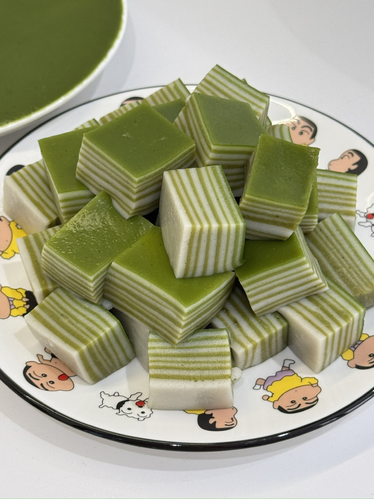 抹茶椰汁千层糕的做法