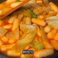 #巨下饭的家常菜#炒芝士年糕，原汁原味的街边味道的做法图解8