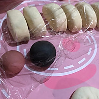 #馅儿料美食，哪种最好吃#奶黄包之熊猫团团圆圆的做法图解17