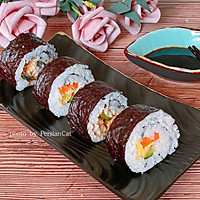 #美食视频挑战赛#鳗鱼紫菜包饭寿司卷，简单易做的做法图解22