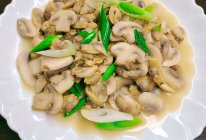 花甲肉炒鲜蘑菇（口蘑）❗️快手家常菜的做法