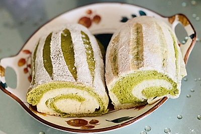 法式抹茶双色哈斯面包