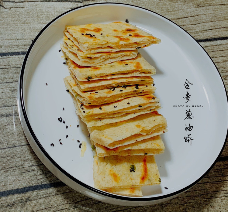 全麦葱油饼的做法