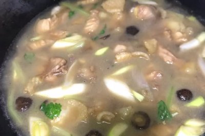 好吃的红烧鸡肉 五花肉