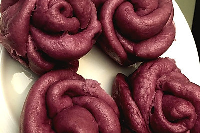 紫薯玫瑰包