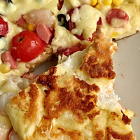#营养小食光#馒头披萨 不用烤箱也能做的披萨的做法图解10