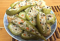 酿豆腐、辣椒、凉瓜的做法