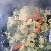西红柿青菜蛋汤的做法图解8