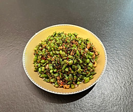 橄榄肉末四季豆的做法