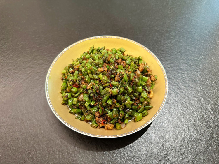 橄榄肉末四季豆的做法