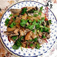 萝卜口蘑炖鱼腩的做法图解9