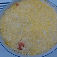 火腿，鸡蛋米饭布丁的做法图解1