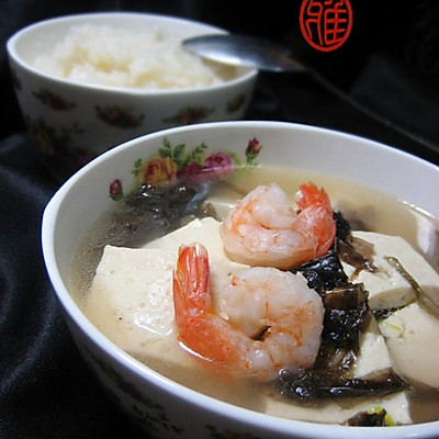 虾仁豆腐汤