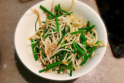 日式炒韭菜豆芽