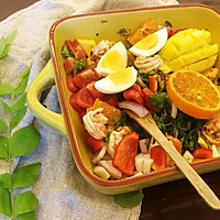 夏日里异域风情鲜虾水果蔬菜沙拉的做法图解8